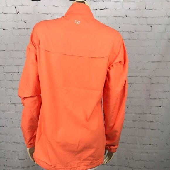 Cutter & Buck 1/2 zip Windbreaker Med EUC Orange Golf - Picture 3 of 6